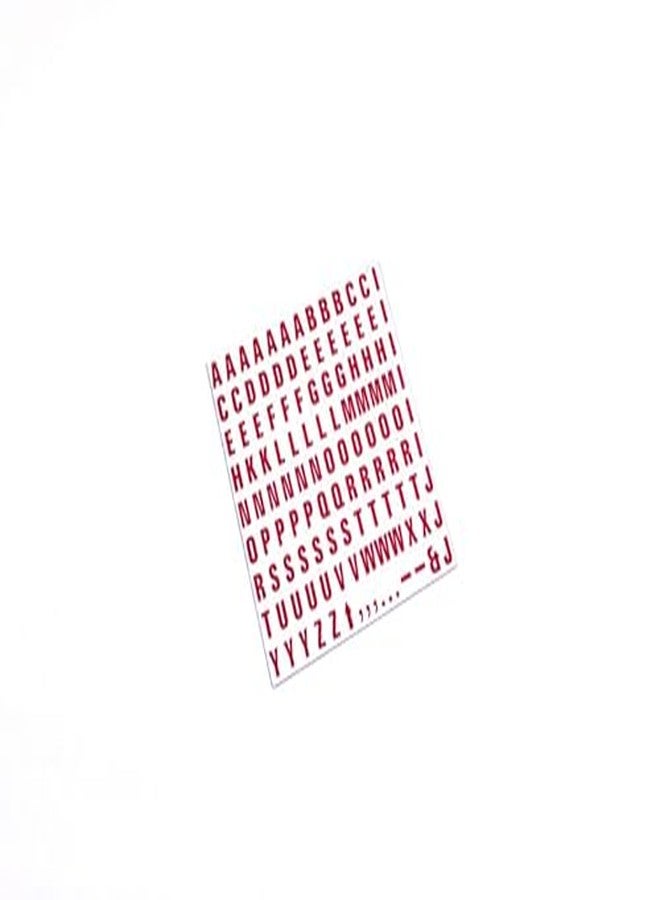 ماستر فيجون حروف مغناطيسية من ماستر فيجن، 1/2 بوصة × 3/4 بوصة، أحمر على أبيض، 120 قطعة - Image 4